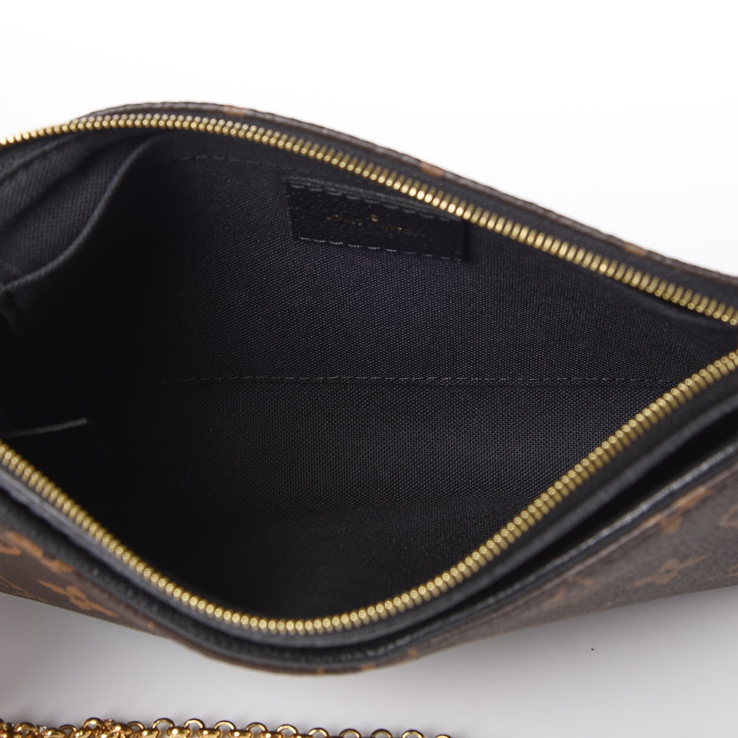 Louis Vuitton Monogram Pallas Clutch Black 5 of 8
