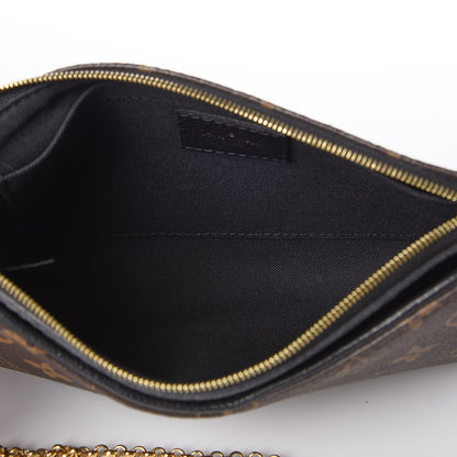 Louis Vuitton Monogram Pallas Clutch Black 5 of 8