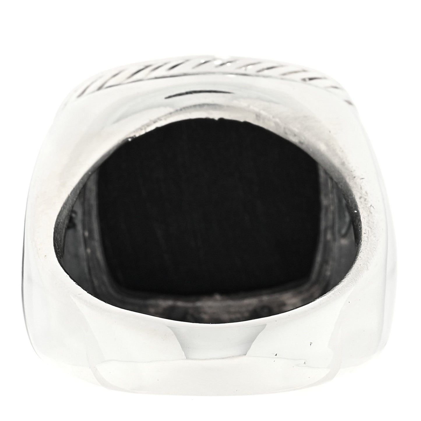 Sterling Silver Diamond Black Onyx 14mm Albion Statement Ring 53 6.5