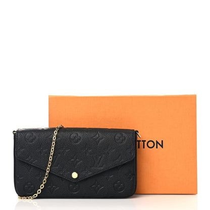 Louis Vuitton Empreinte Pochette Felicie Chain Wallet Black 11 of 11