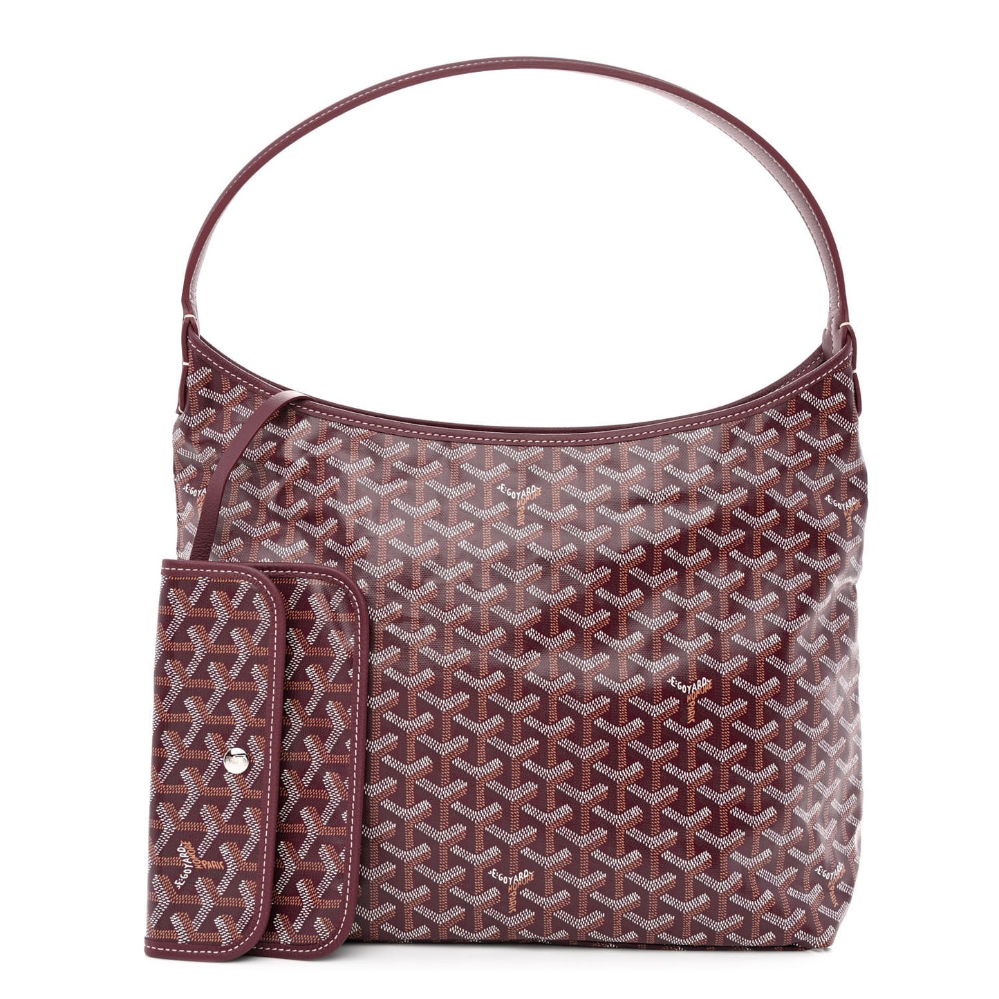Goyardine Boheme Hobo Burgundy