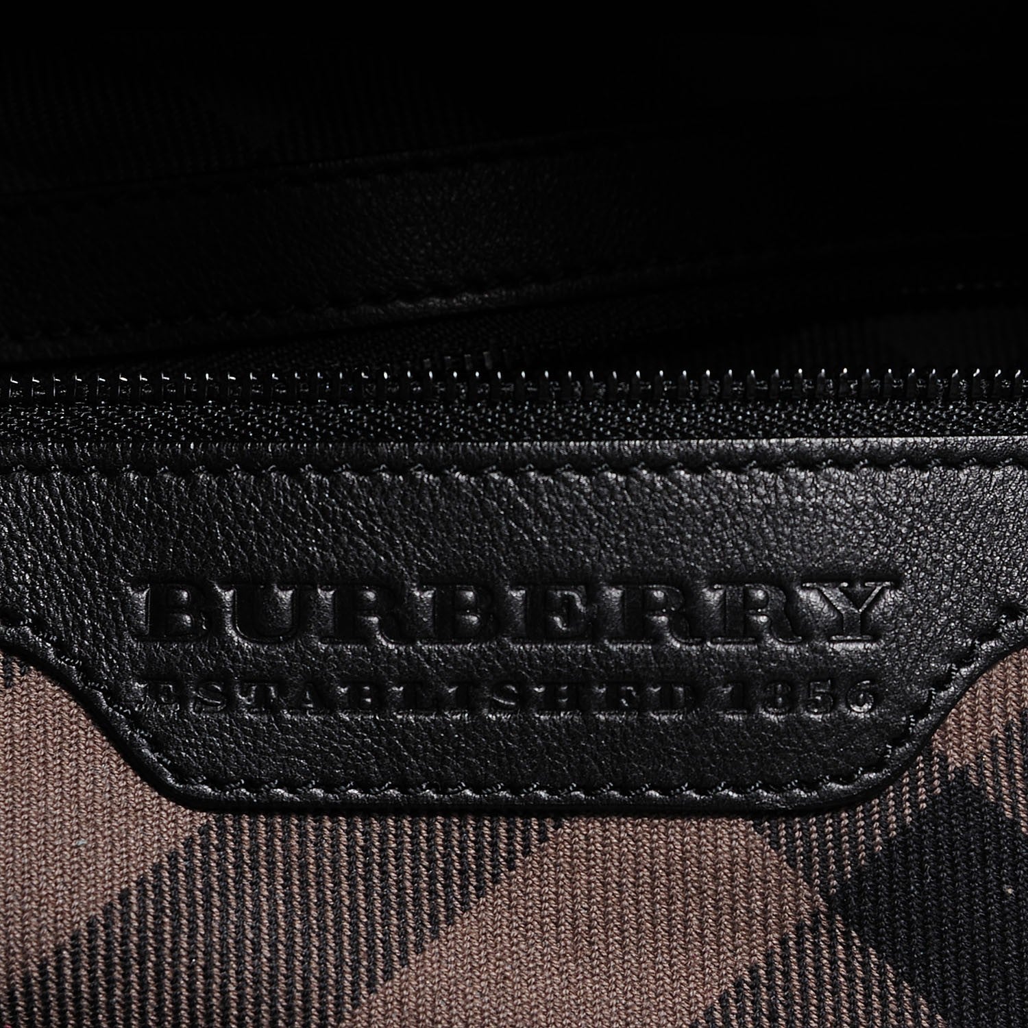 Burberry Burnished Leather Woolf Tote Dark Burgundy 7 of 9