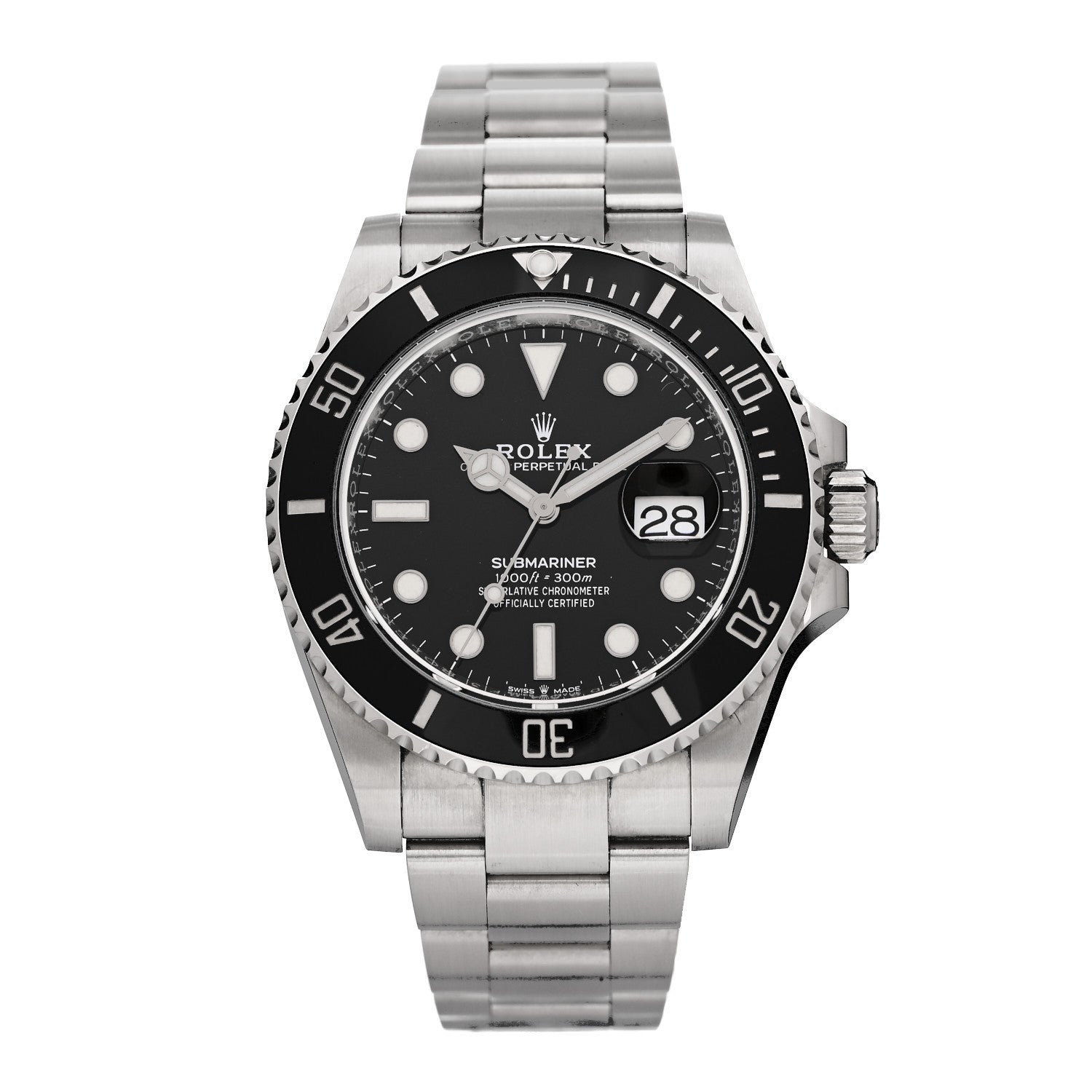 Rolex Stainless Steel 41mm Oyster Perpetual Submariner Date Watch Black 126610LN 1 of 5