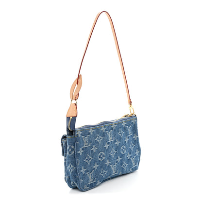 Louis Vuitton Monogram Pochette Accessories Cargo Blue Denim 3 of 9
