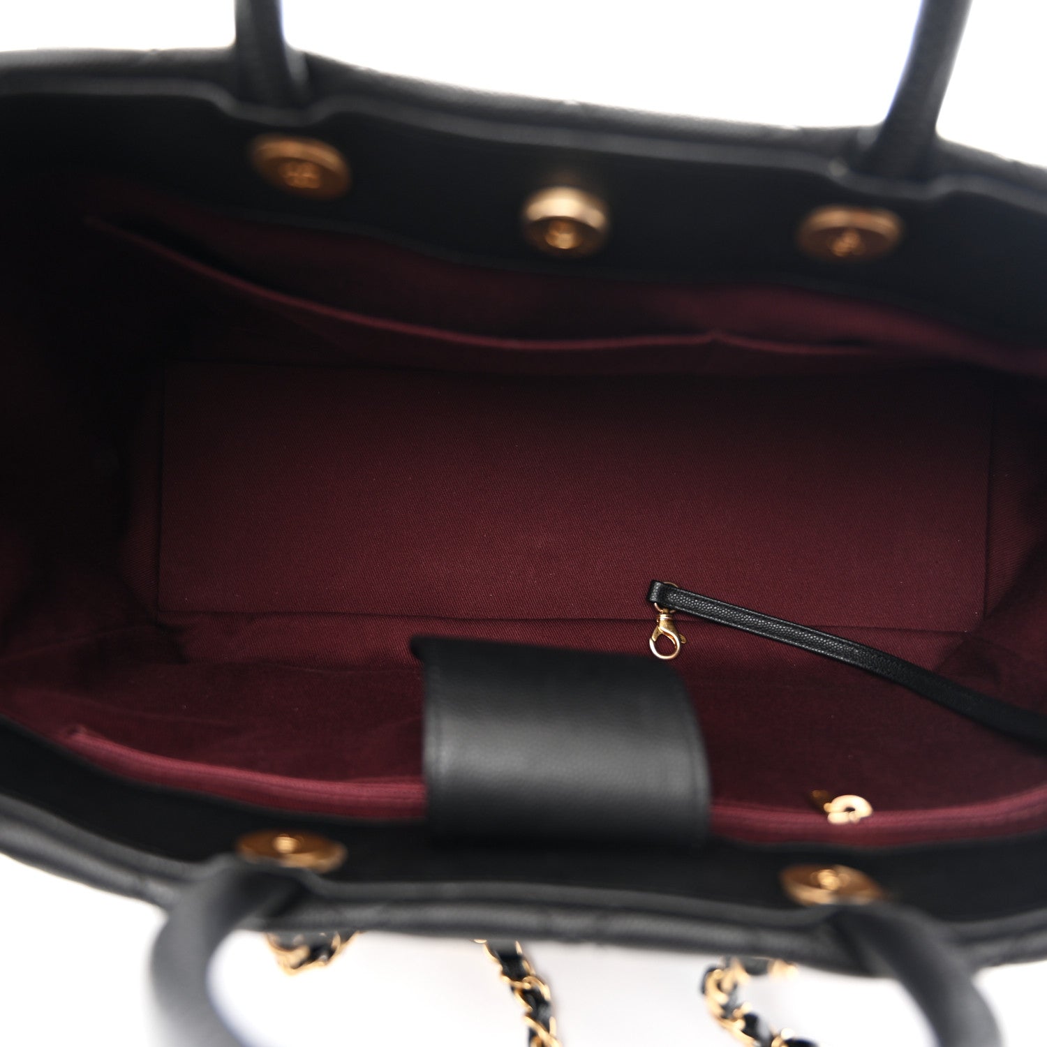 Chanel Caviar Quilted Large Coco Handle Shopping Tote Black 5 of 10