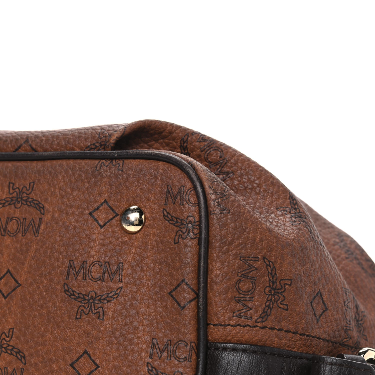 MCM Visetos Essential Drawstring Bucket Bag Brown 10 of 14