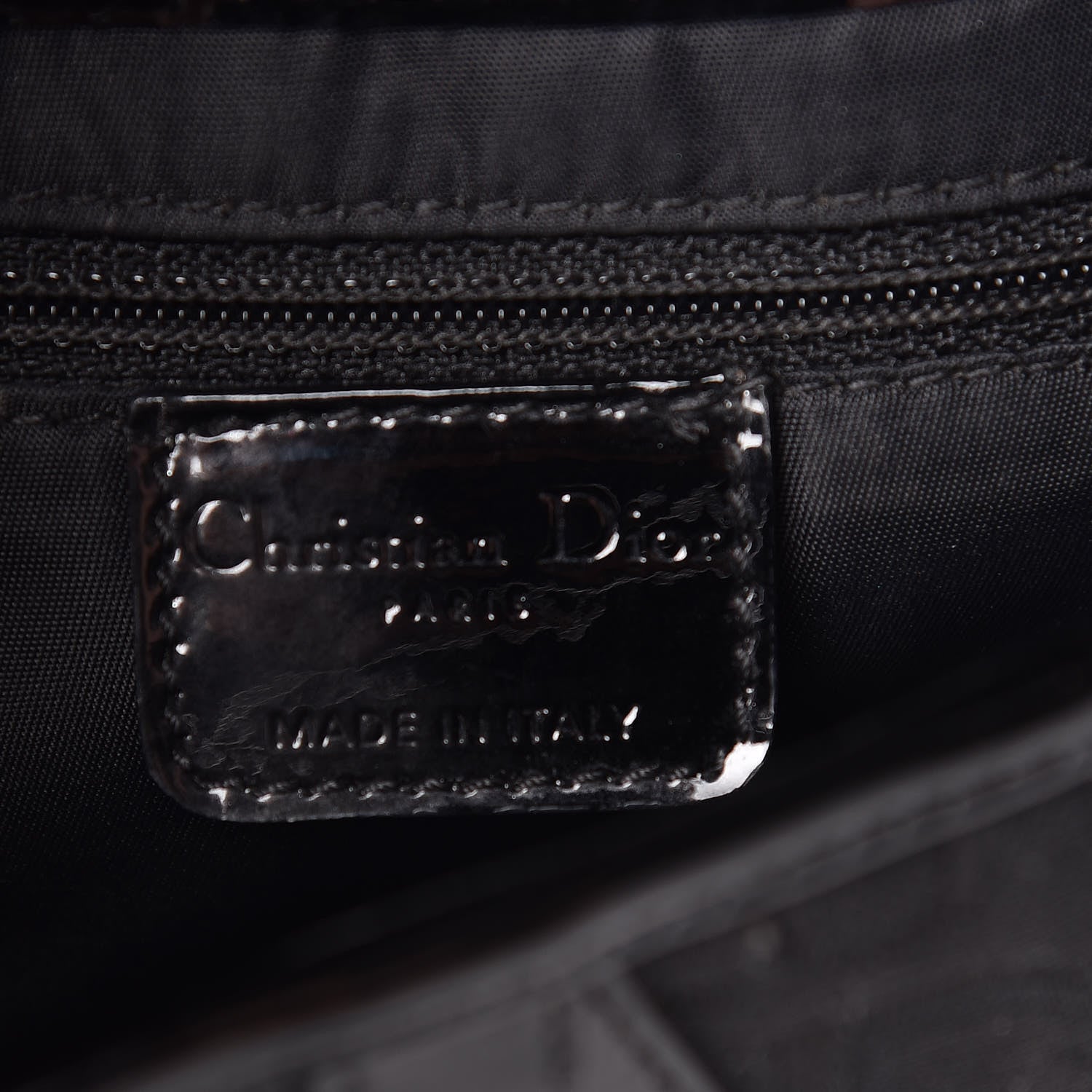 Christian Dior Monogram Saddle Bag Black 8 of 18