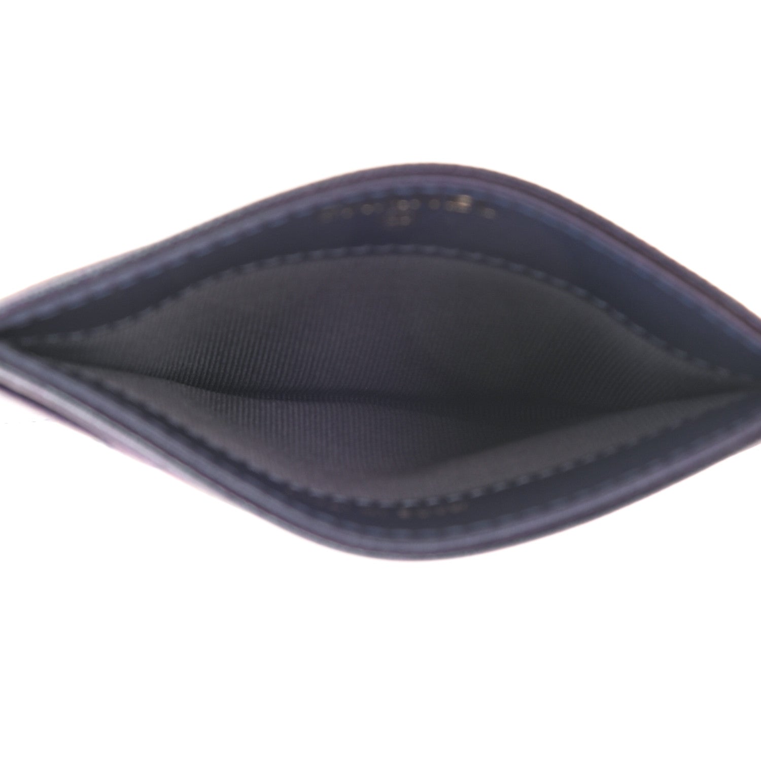 Chanel Iridescent Caviar Quilted Card Holder Dark Blue 5 of 9