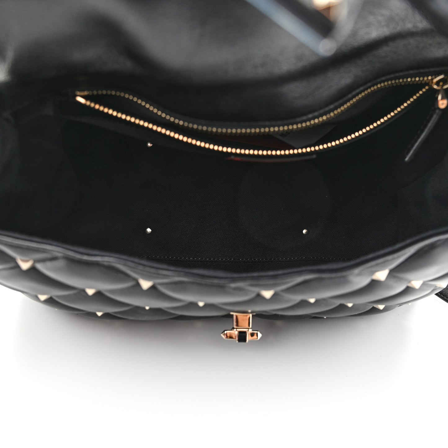 Nappa Large Candystud Top Handle Bag Black