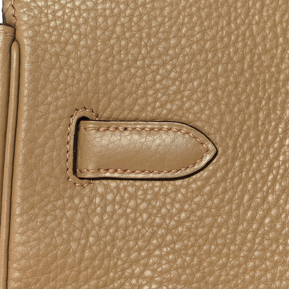 Hermes Taurillon Clemence Birkin 35 Tabac Camel 12 of 40