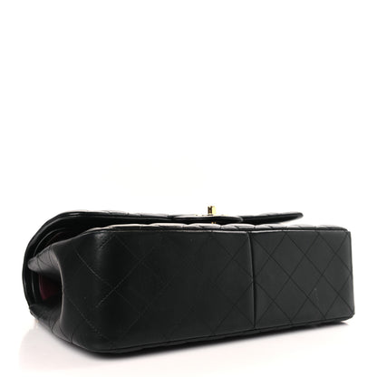 Chanel Lambskin Quilted Jumbo Double Flap Black 4 of 9
