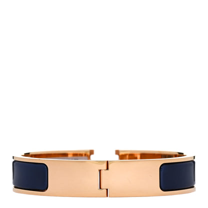 Hermes Enamel Narrow Clic Clac H Bracelet PM Ultramarine 3 of 5