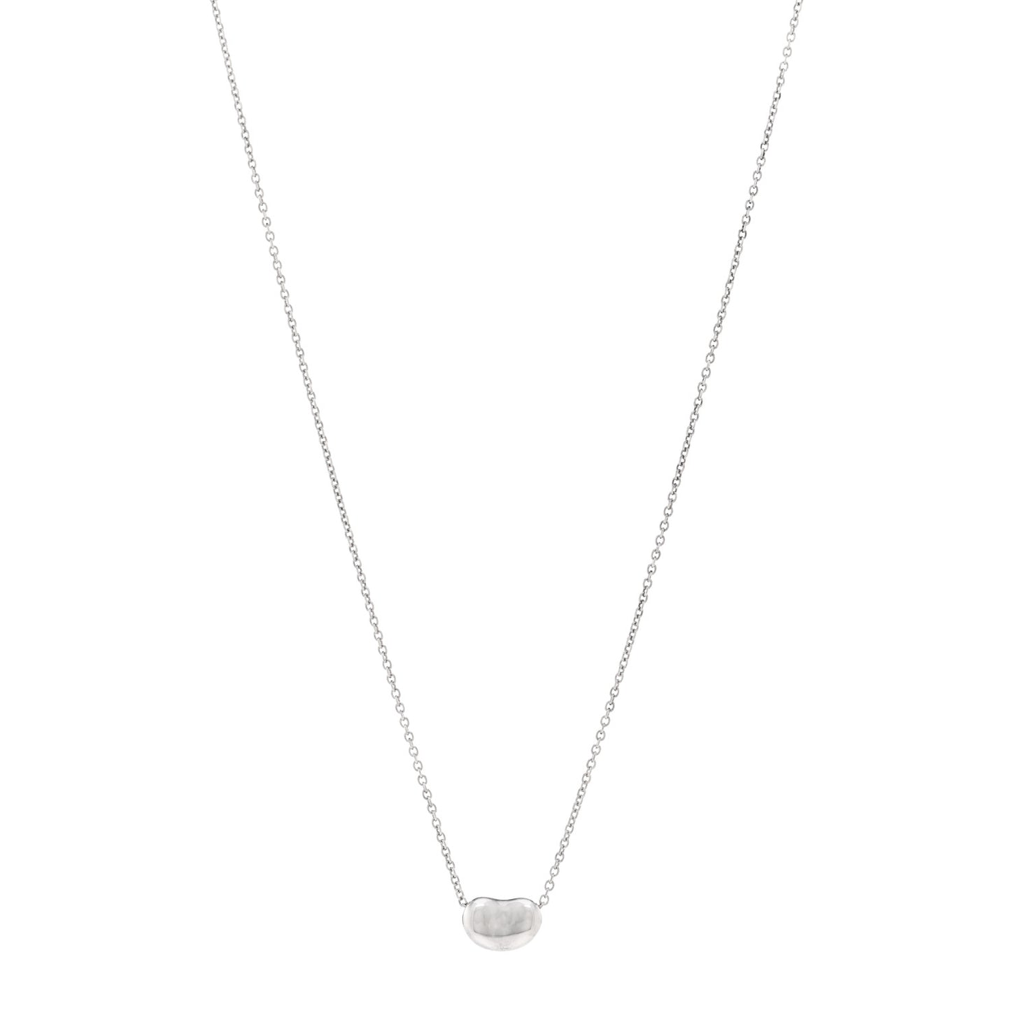 Sterling Silver 9mm Elsa Peretti Bean Pendant Necklace
