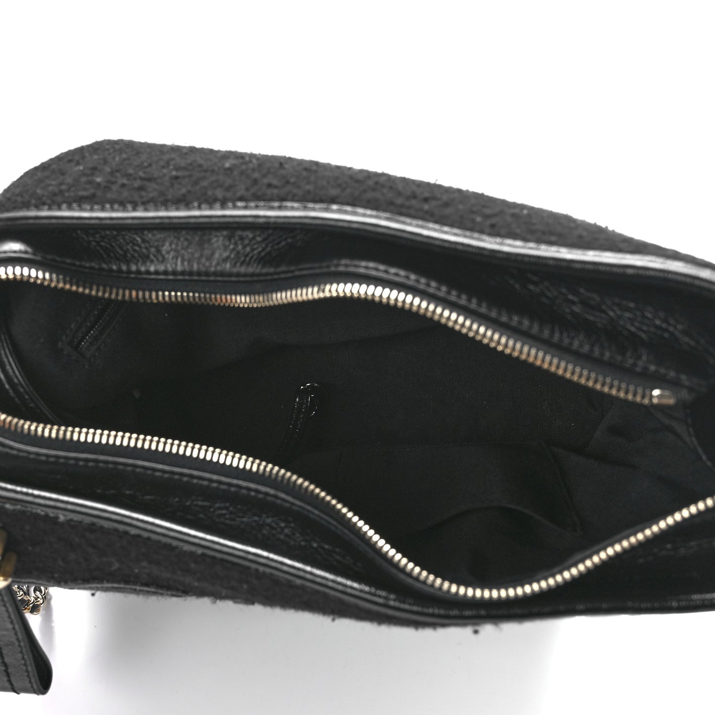 Calfskin Wool Embroidered Paris Hamburg Medium Gabrielle Hobo Dark Navy Blue