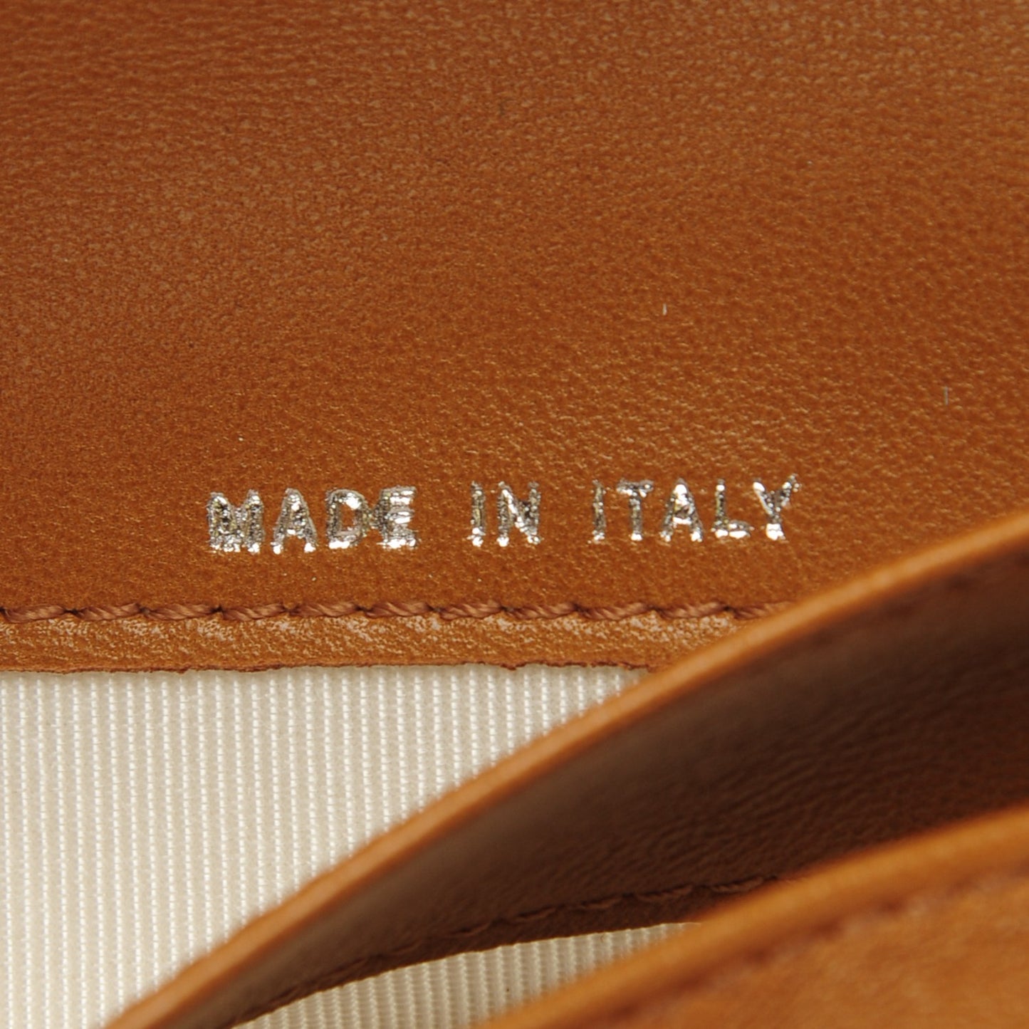 Lambskin Large Flap Wallet Dark Beige