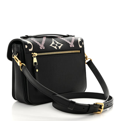 Louis Vuitton Empreinte Monogram Giant Broderies Pochette Metis Black 3 of 9