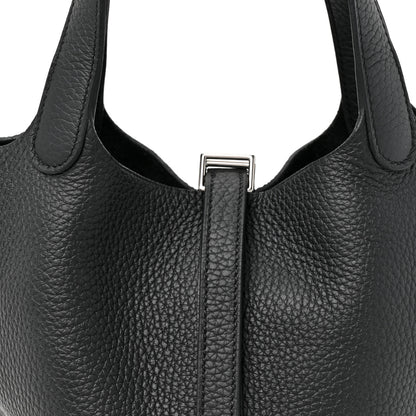 Hermes Taurillon Clemence Picotin Lock 18 PM Black 8 of 10