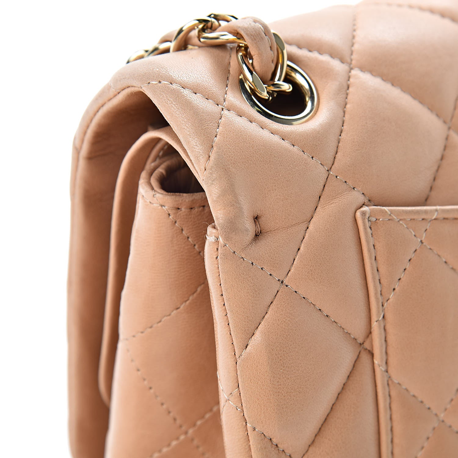 Chanel Lambskin Quilted Jumbo Double Flap Beige Clair 24 of 25