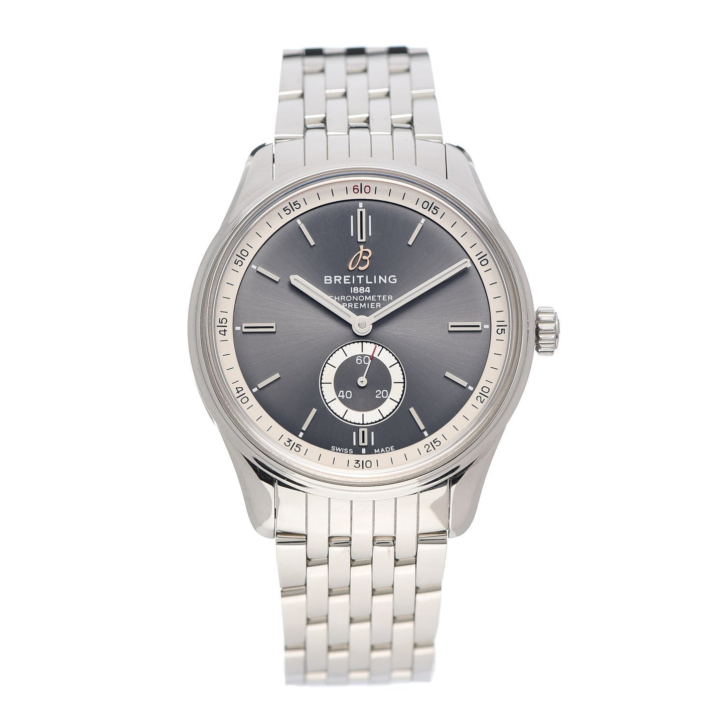 Stainless Steel 40mm Premier Automatic Watch Grey A37340