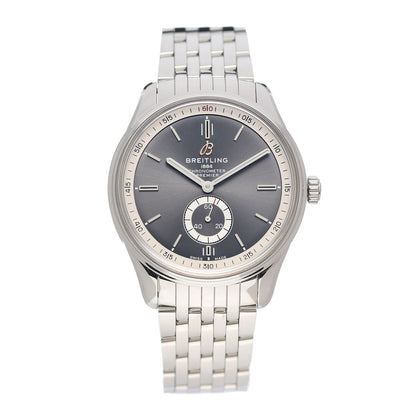 Breitling Stainless Steel 40mm Premier Automatic Watch Grey A37340 1 of 6