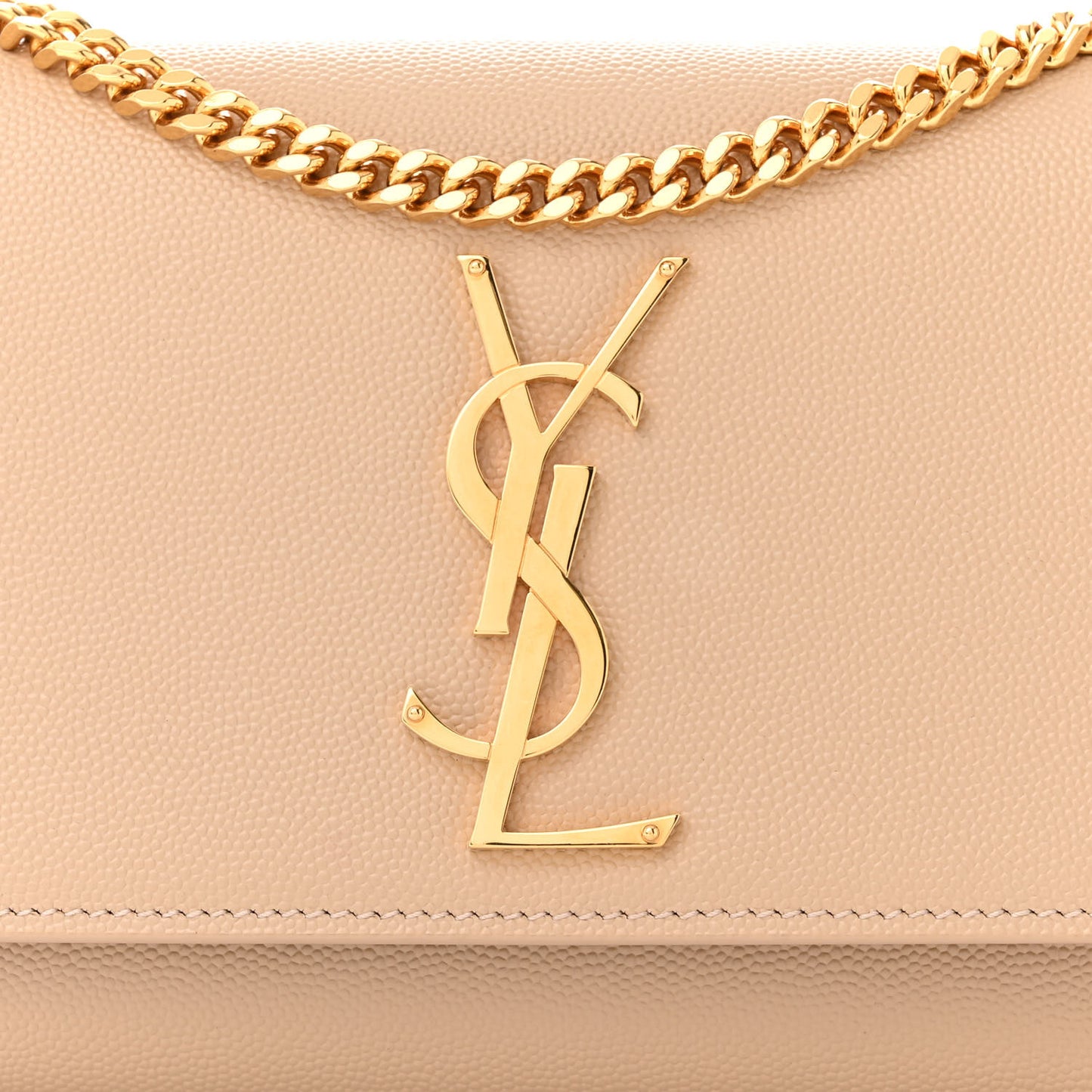 Grain De Poudre Small Monogram Kate Satchel Nude Powder