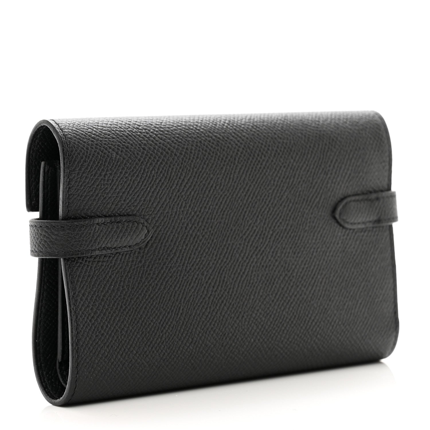 Hermes Epsom Medium Kelly Wallet Black 3 of 7