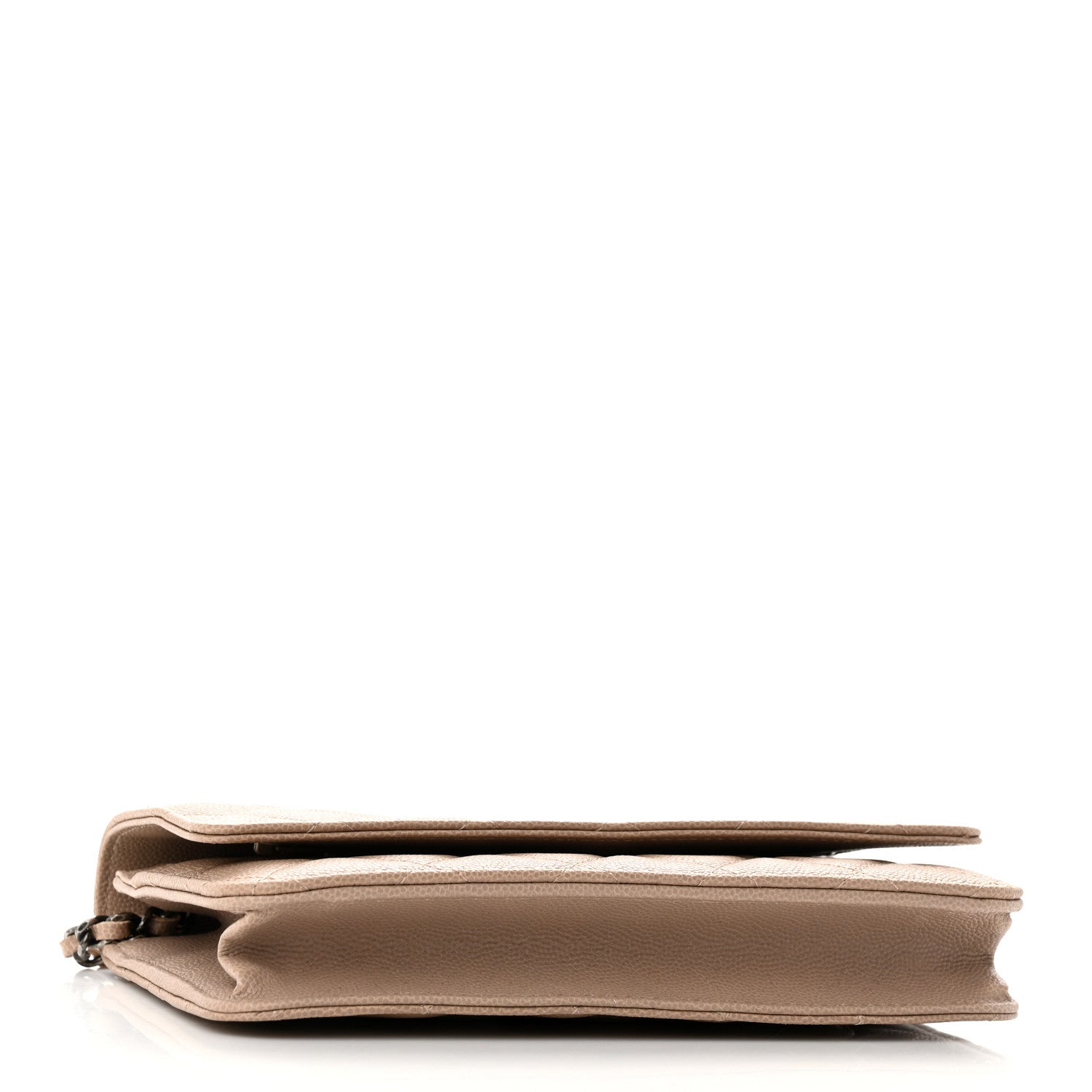 Chanel Caviar Quilted Wallet On Chain WOC Beige 4 of 13
