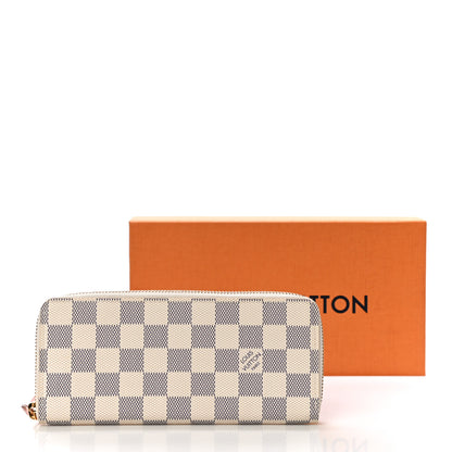 Louis Vuitton Damier Azur Clemence Wallet Rose Ballerine 11 of 11