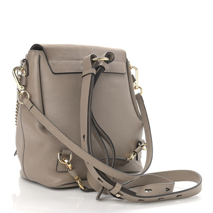 Chloe Suede Calfskin Small Faye Backpack Motty Grey 3 of 11