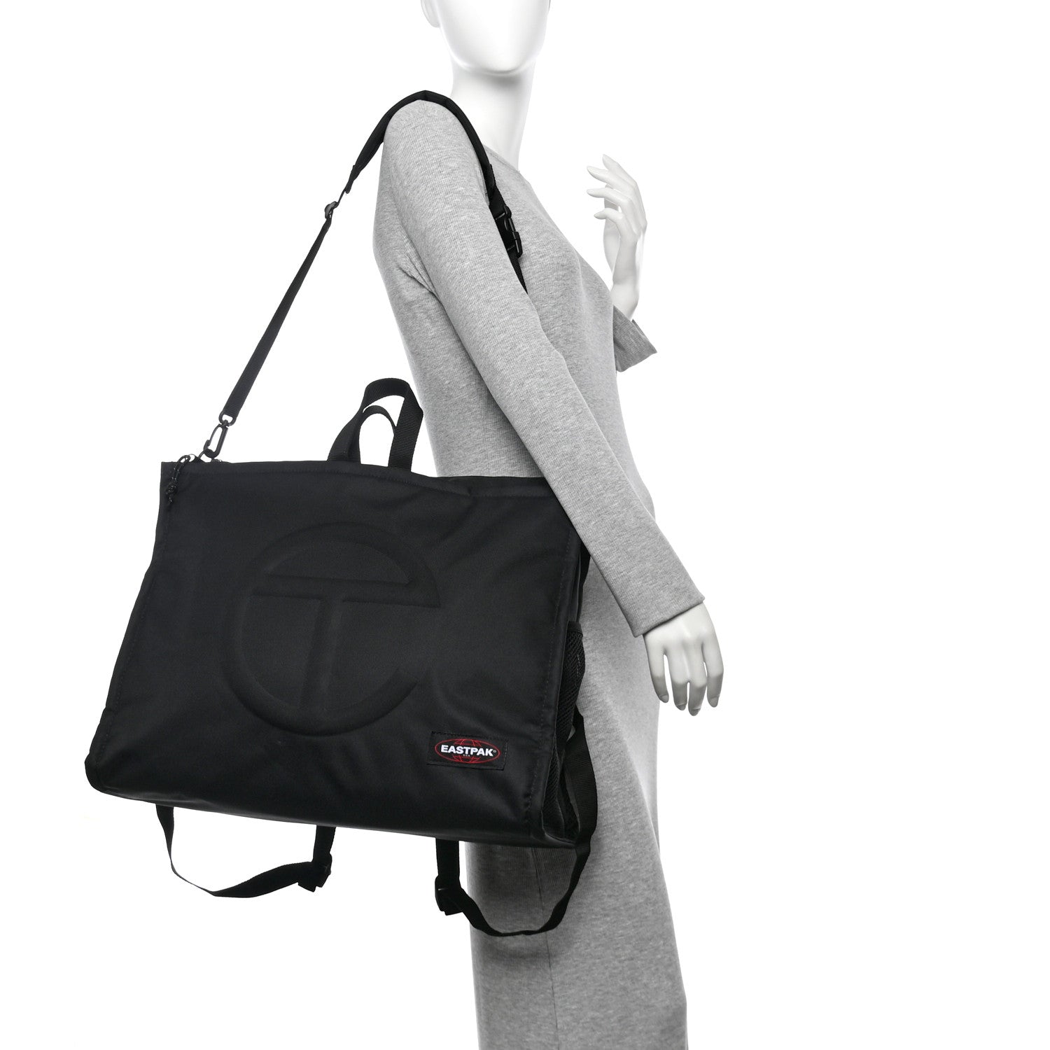Telfar x EASTPAK Tactical Nylon Large Shopper Black 2 of 9
