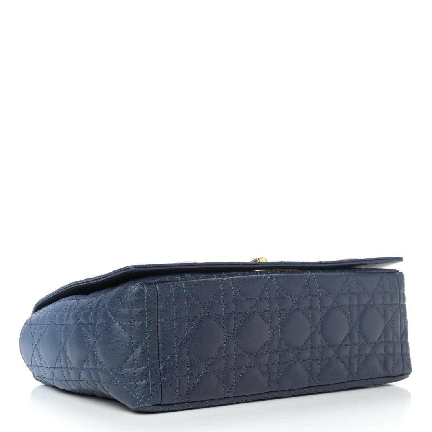 Christian Dior Lambskin Cannage Gradient Large Caro Bag Indigo Blue 3 of 4