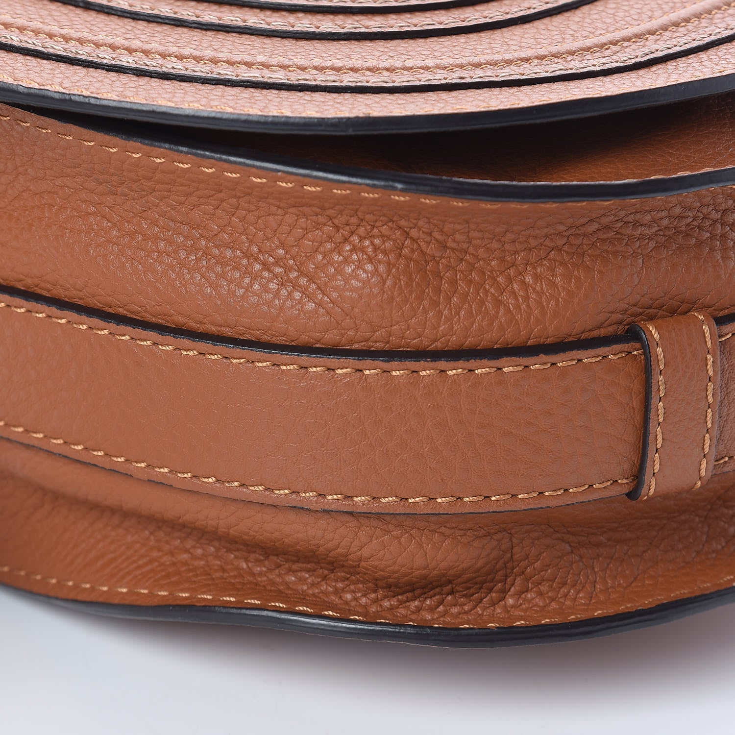 Chloe Calfskin Medium Marcie Round Crossbody Bag Tan 9 of 9