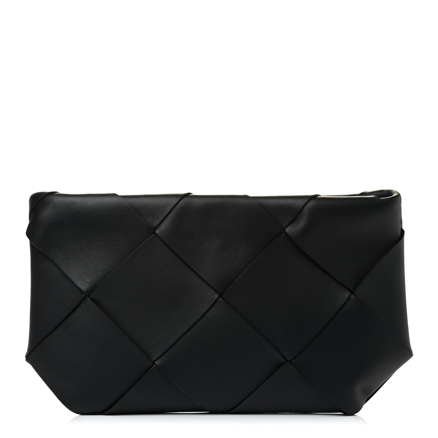 Bottega Veneta Woven Nappa Clutch Black 1 of 6