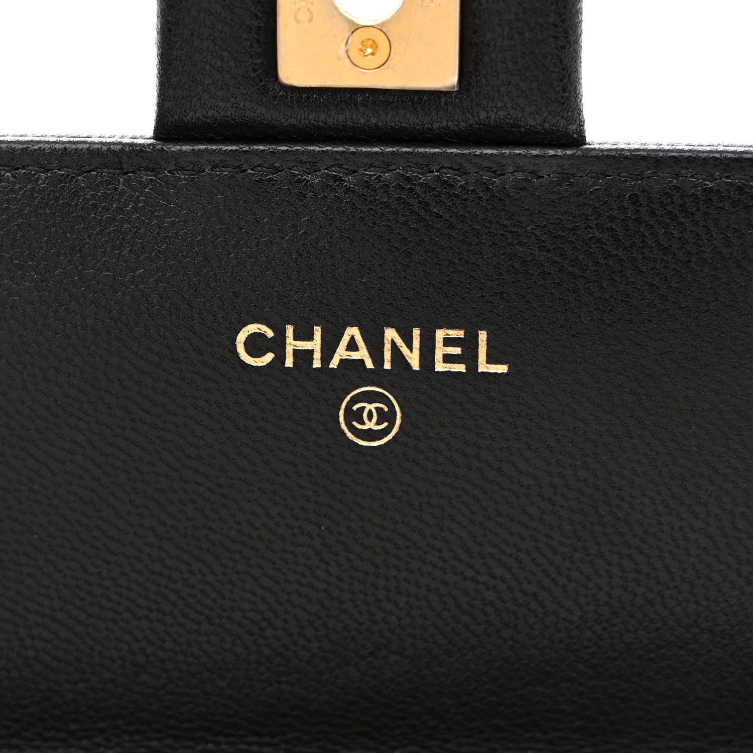 Chanel Goatskin Quilted Chic Pearls Clutch With Chain Black 6 of 12