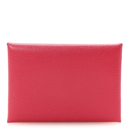 Hermes Chevre Chamkila Calvi Duo Card Case Rose Extreme 1 of 7