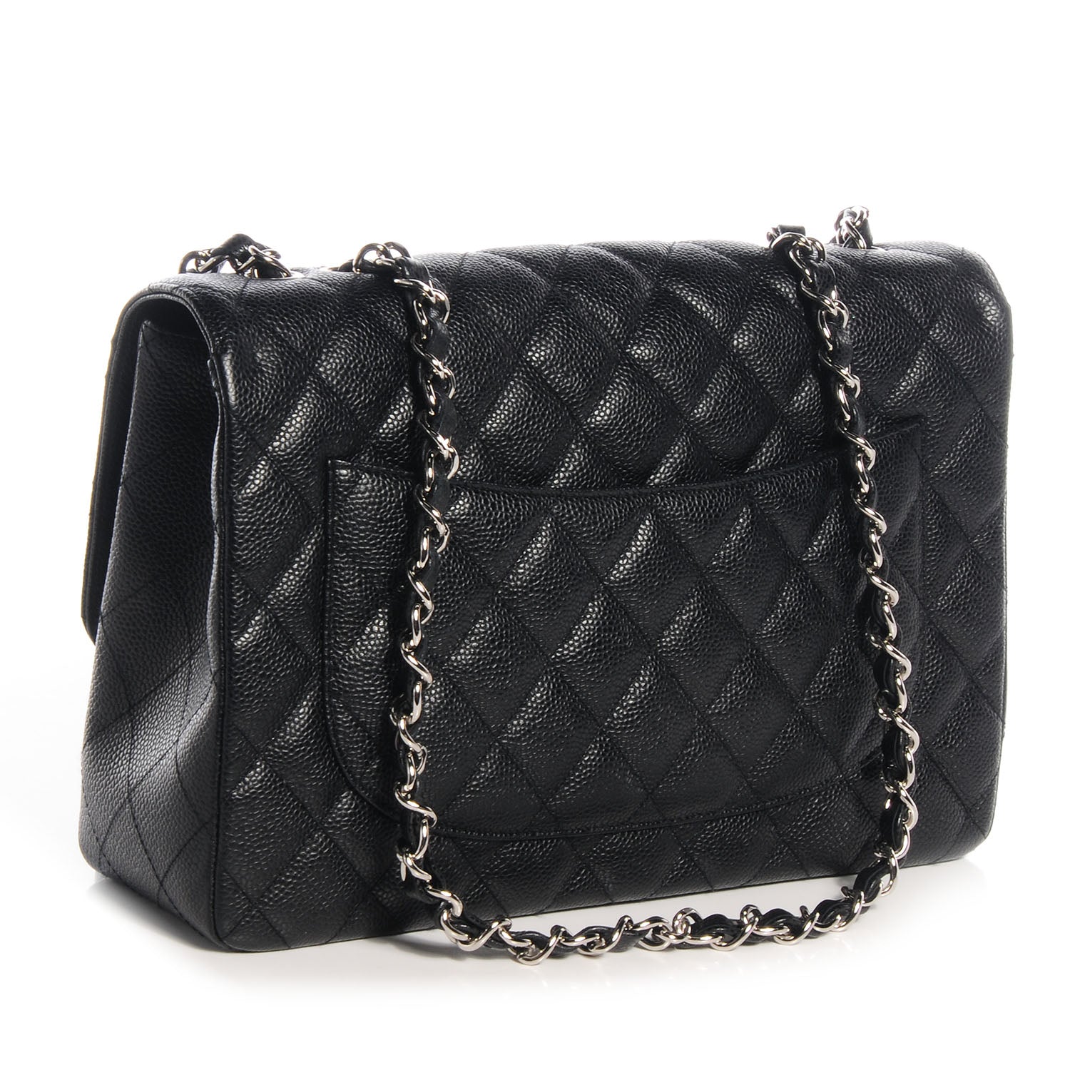 Chanel Caviar Jumbo Single Flap Black 3 of 7