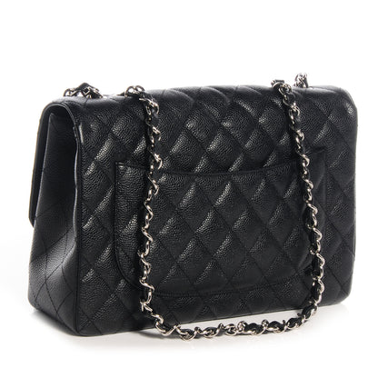 Chanel Caviar Jumbo Single Flap Black 3 of 7
