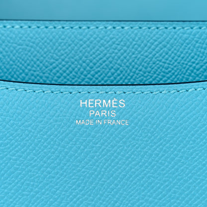 Hermes Epsom Enamel Constance 24 Bleu du Nord Rouge 6 of 10
