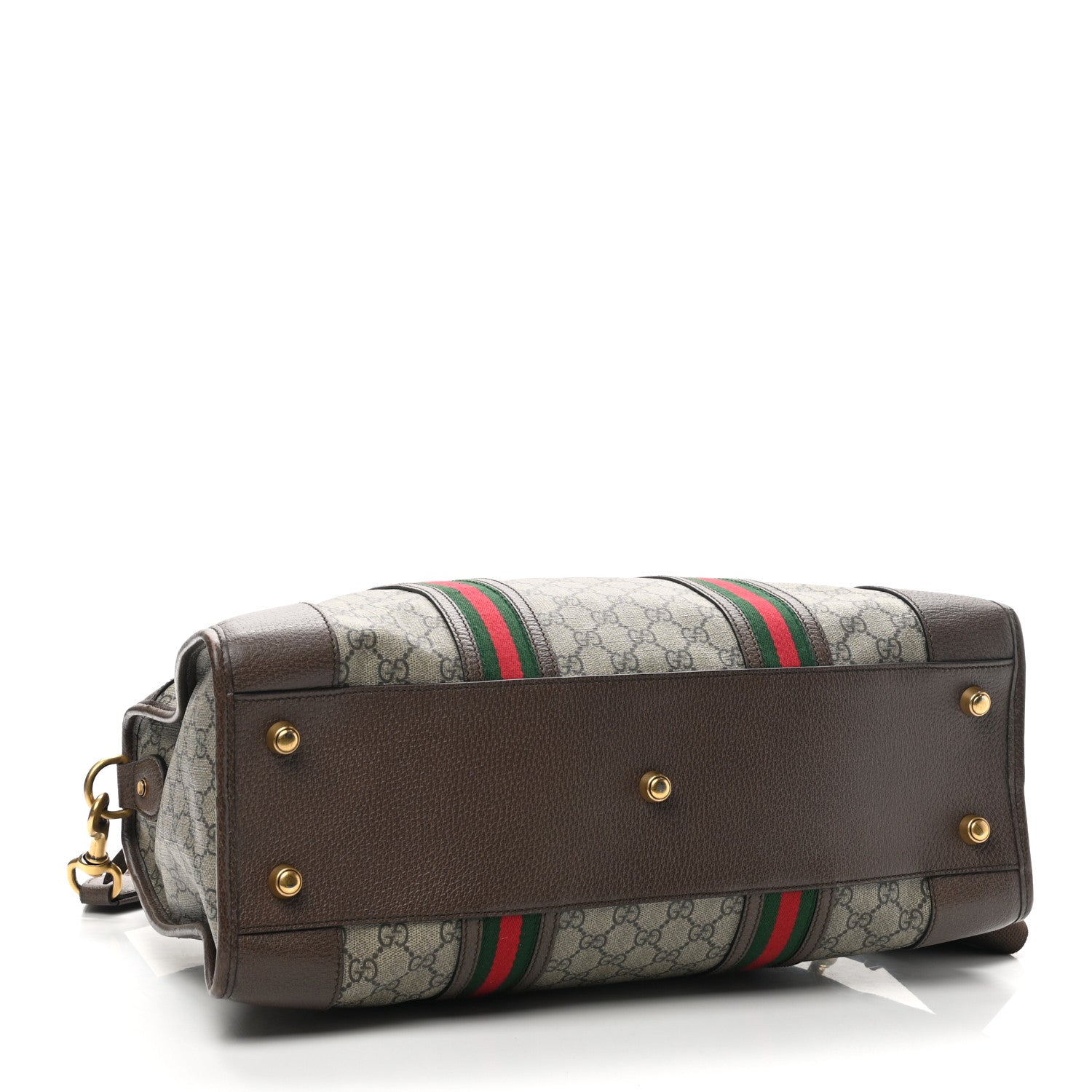 Gucci Soft GG Supreme Monogram Web Neo Vintage Duffle Bag Beige New Acero Crop 3 of 11