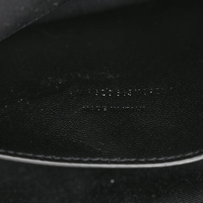 Saint Laurent Grain De Poudre Medium West Hollywood Monogram Fold-Over Black 11 of 13