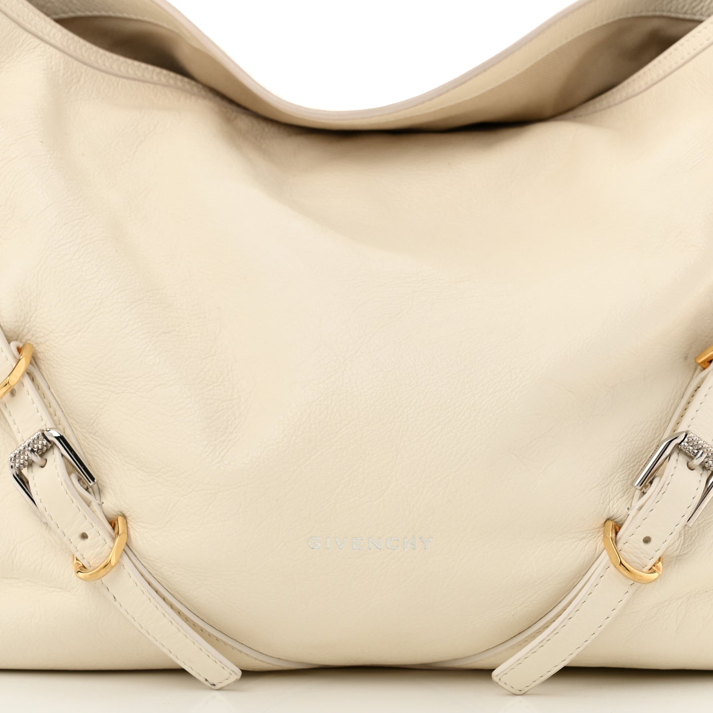 Calfskin Medium Voyou Bag Natural Beige