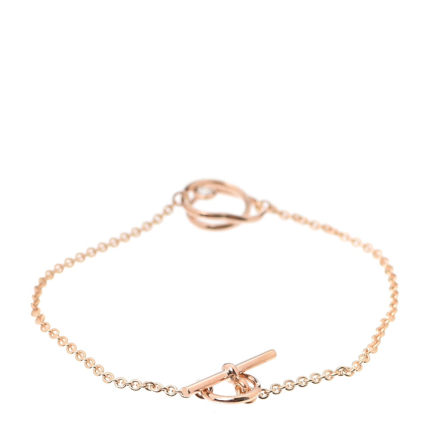18K Rose Gold Diamond TPM Vertige Coeur Bracelet SH