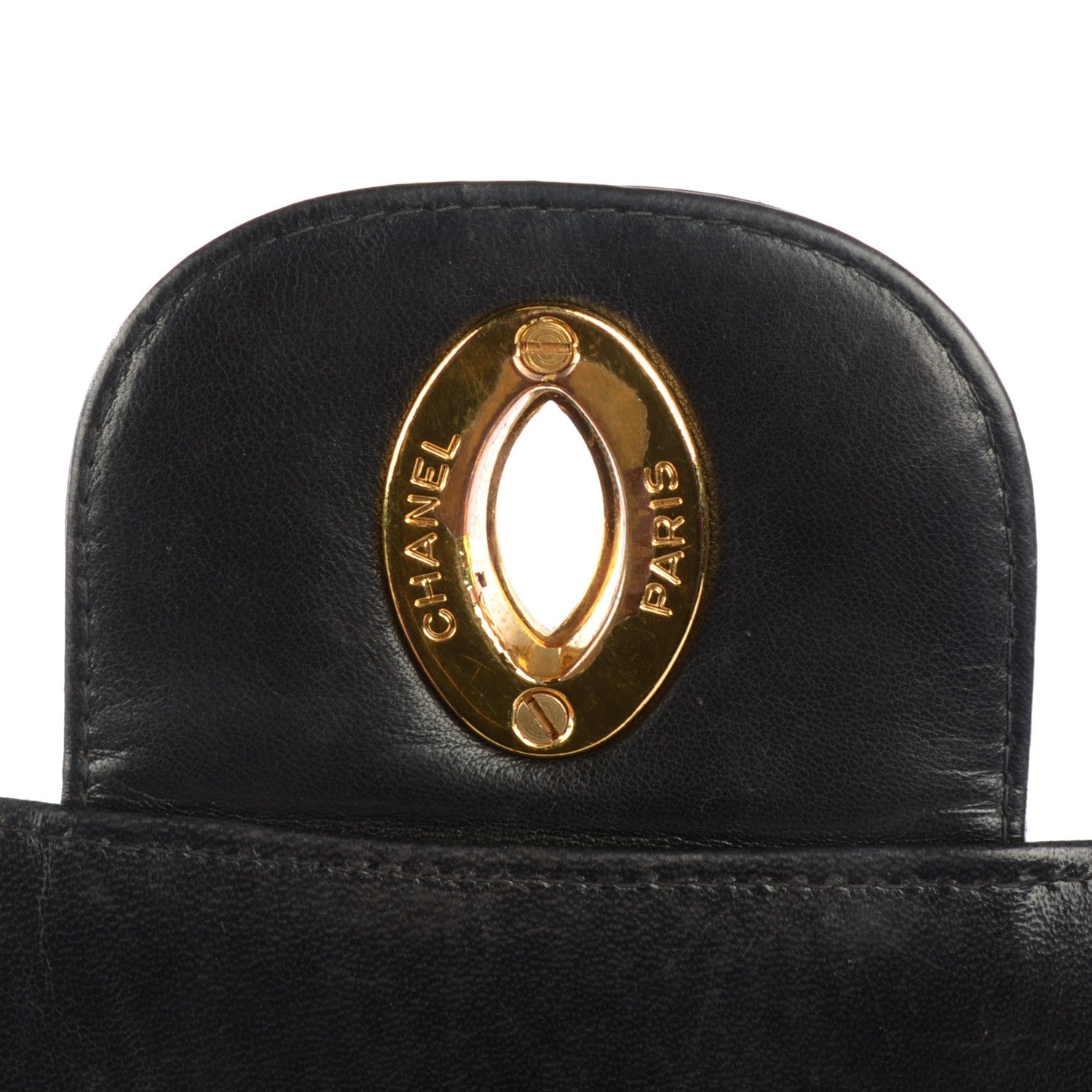 Chanel Lambskin Quilted Jumbo Flap Black 6 of 9