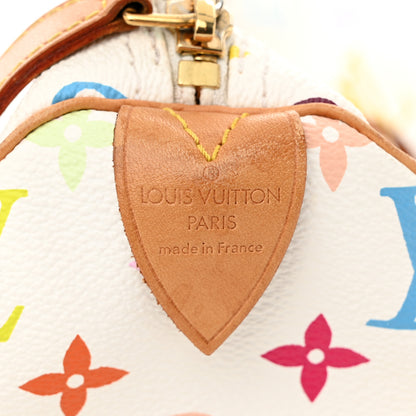Louis Vuitton Monogram Multicolor Speedy 30 White 6 of 10