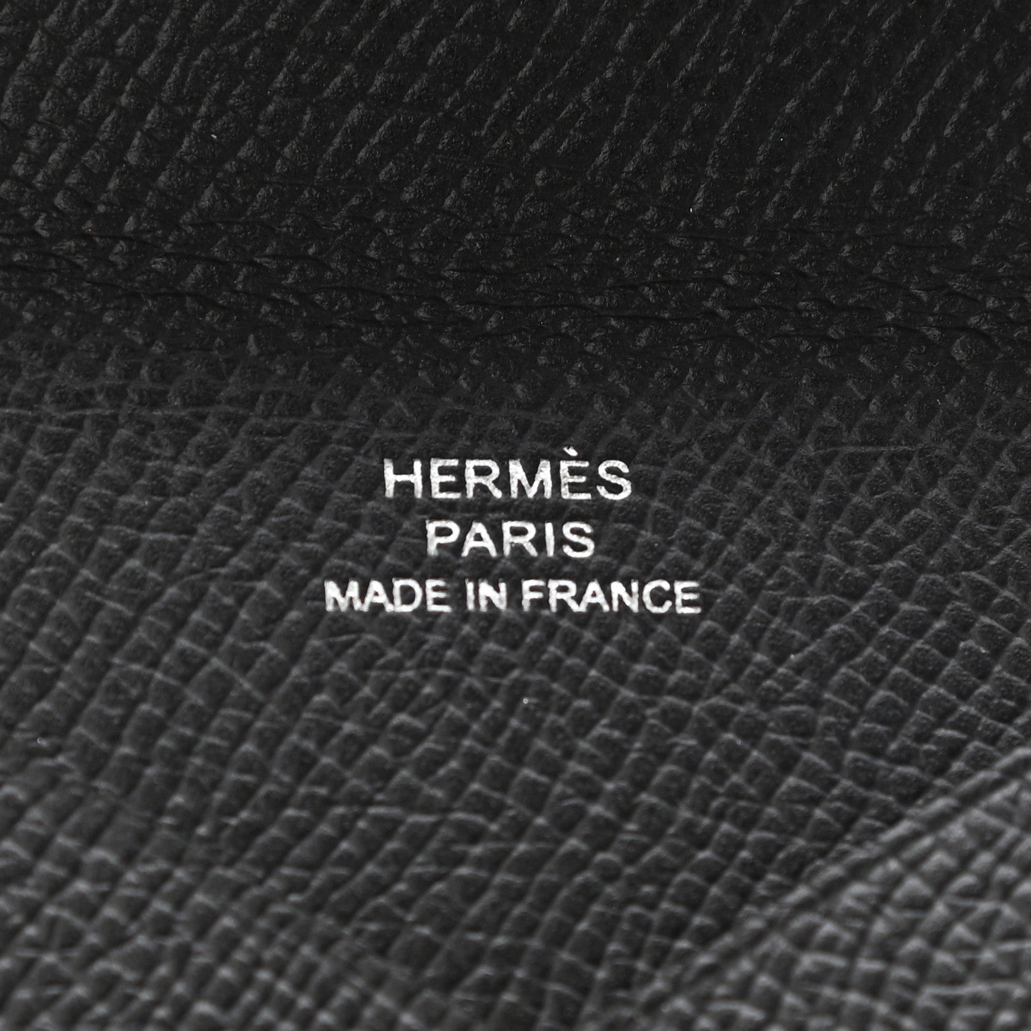 Hermes Epsom Calvi Card Case Black 6 of 7