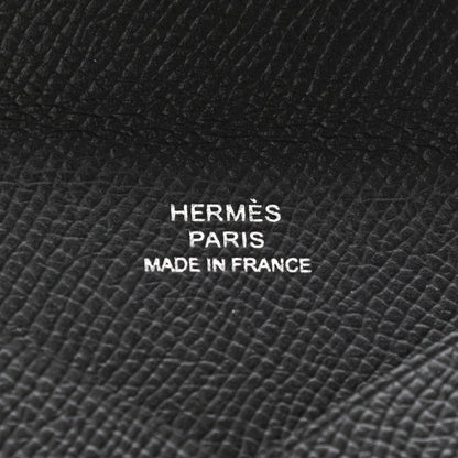 Hermes Epsom Calvi Card Case Black 6 of 7