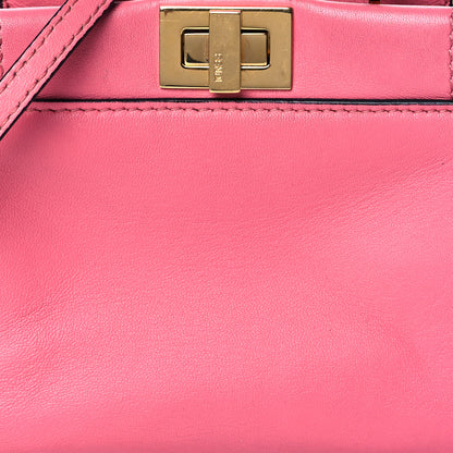 Fendi Shiny Nappa Micro Peekaboo Iconic Satchel Rosa Fluo 8 of 10