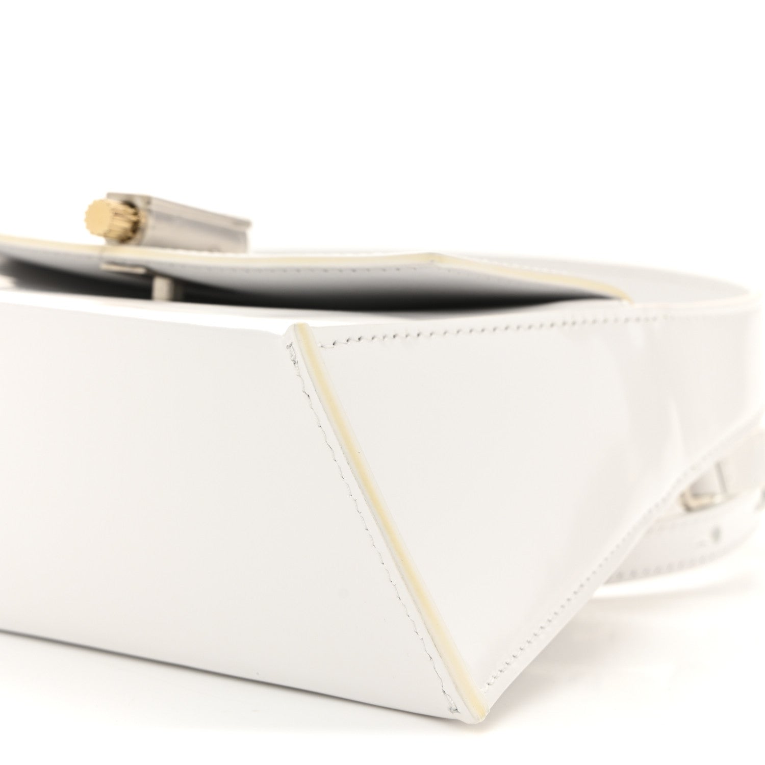 Salvatore Ferragamo Brushed Calfskin Mini Geometric Prisma