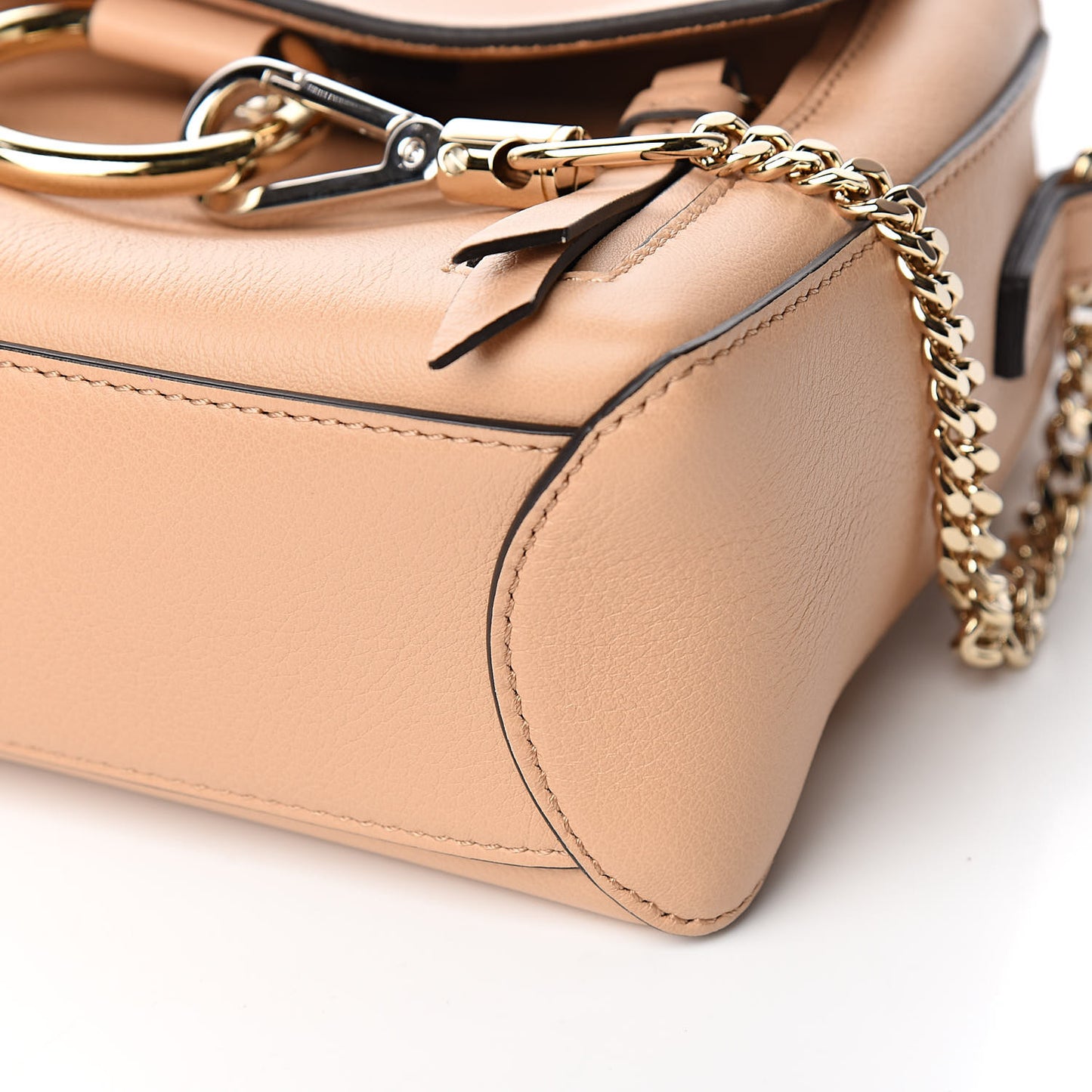 Calfskin Mini Faye Day Shoulder Bag Blush Nude