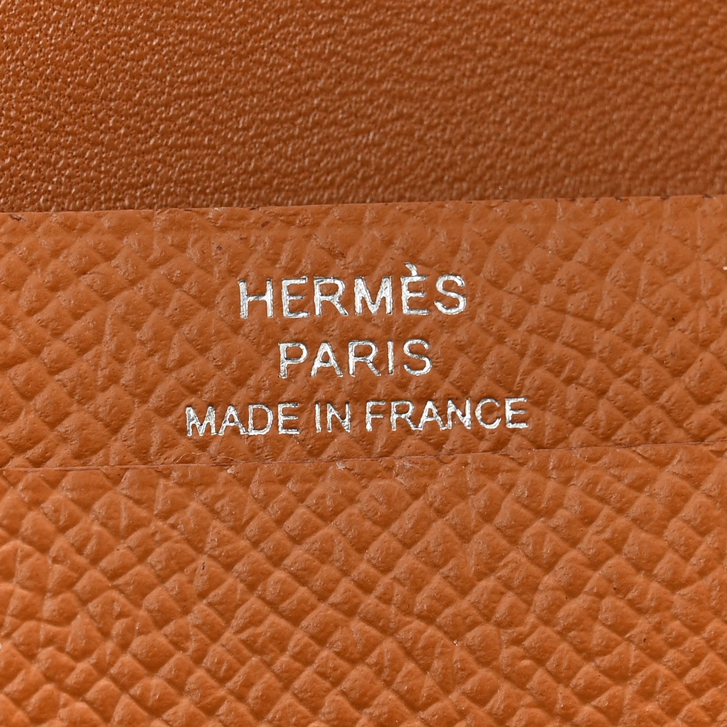 Hermes Epsom Bearn Card Holder Wallet Gold 6 of 10